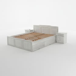 Бяла състарена спалня по поръчка