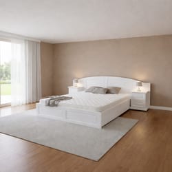 бяла спалня MDF по поръчка