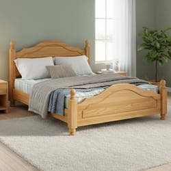 Нестандартна елегантна спалня от масив