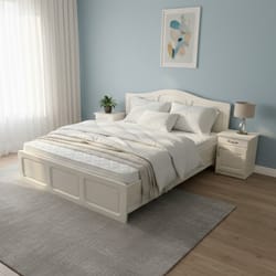 Красива бяла спалня по поръчка