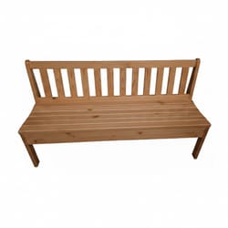 дървена пейка с облегалка по поръчка