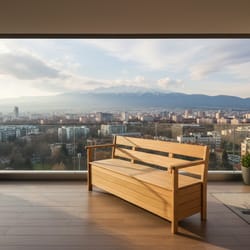 модерна дървена пейка по поръчка