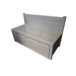 Дървена пейка с чекмеджета по поръчка