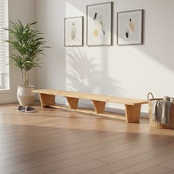 Дървена пейка без гръб по поръчка