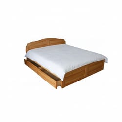 Спалня с чекмеджета на колелца от масив по поръчка