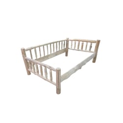 Рустик спалня ръчна изработка от необработен масив