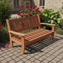 Луксозна дървена пейка с подлакътници по поръчка