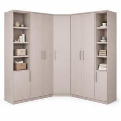 Ъглов гардероб по поръчка от МДФ