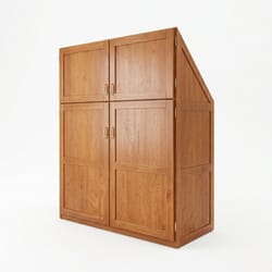 Малък скосен гардероб по поръчка