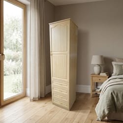 Дървени еднокрилни гардероби по поръчка