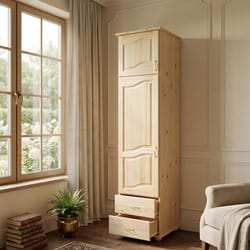 Еднокрилен гардероб с чекмеджета