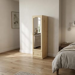  Еднокрилен гардероб с огледало по поръчка