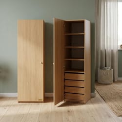 Практичен еднокрилен гардероб по поръчка