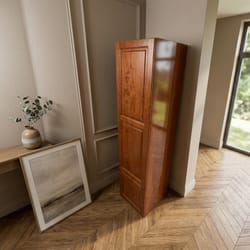 Еднокрилен гардероб по поръчка от дърво