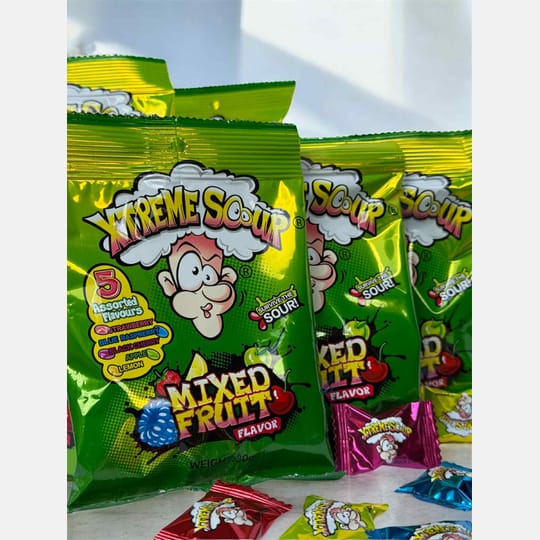 Extreme Sour – супер кисели бонбони с плодов микс! 