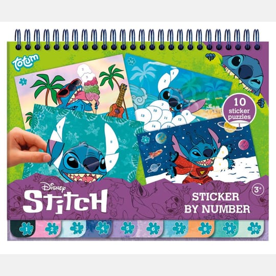 Творчески комплект Stitch, Книжка за оцветяване и стикери 2 в 1