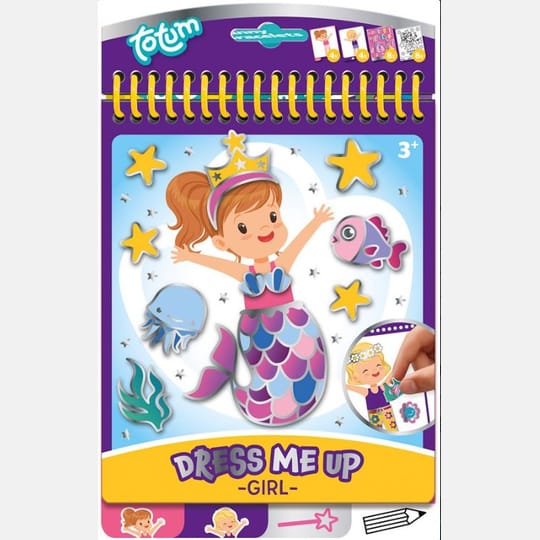 Творчески комплект,  Книжка със стикери, Русалка