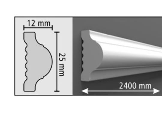 Стенен перваз PVC D102