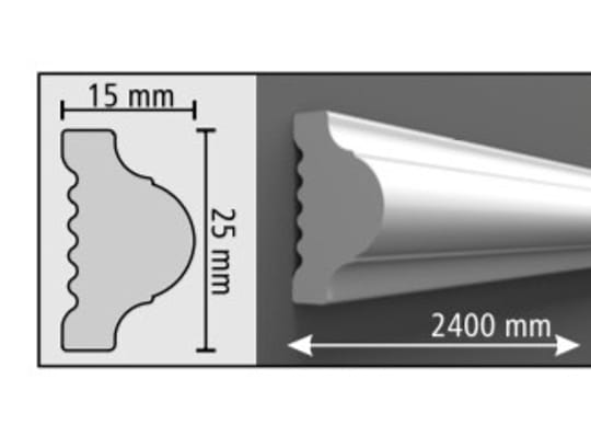 Стенен перваз PVC D102Е